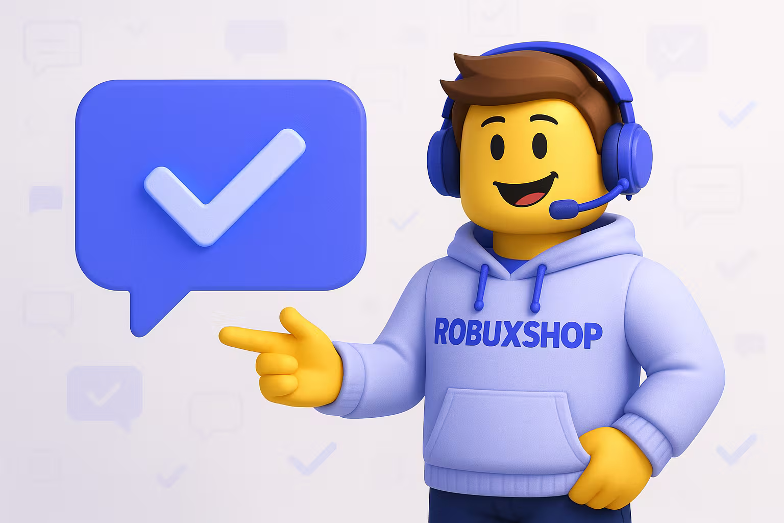 Быстрая поддержка при покупке робуксов - помощь клиентам RobuxShop